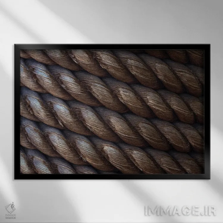تابلو طناب دریایی اثر دنیس فراتس - نمای قابدار مشکی
