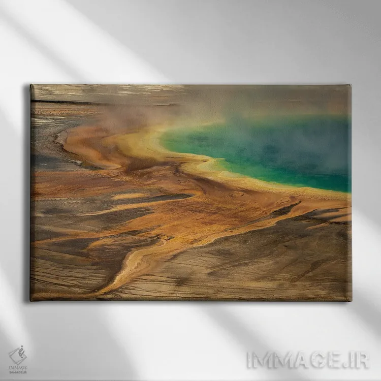 تابلو تالاب رنگارنگ اثر دنیس فراتس - نمای روبهرو روی دیوار