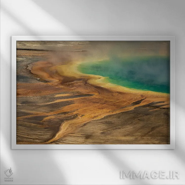 تابلو تالاب رنگارنگ اثر دنیس فراتس - نمای قابدار سفید