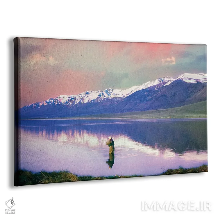 تابلو ماهیگیری با پشه در دریاچه اثر دنیس فراتس - نمای پرسپکتیو محصول