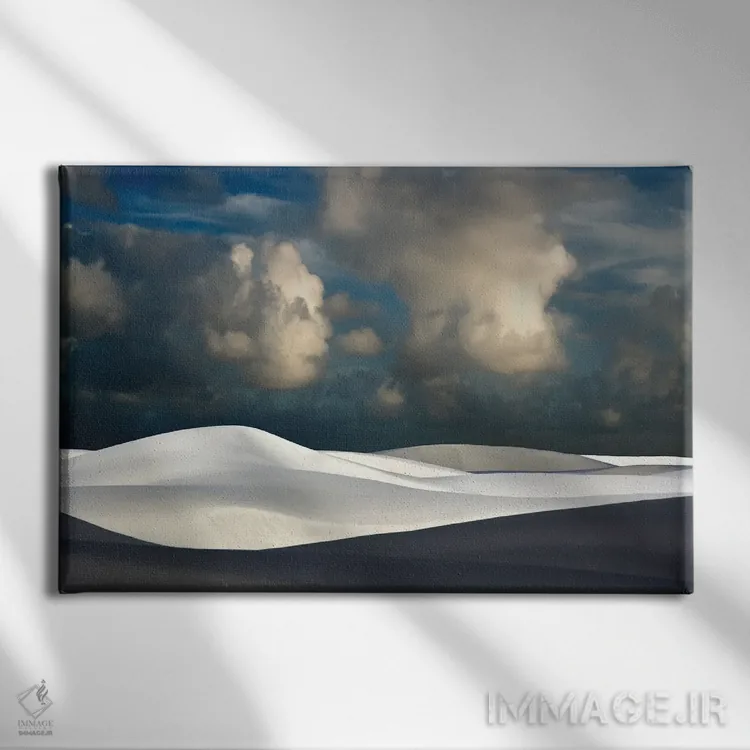 تابلو شنهای سفید III اثر دنیس فراتس - نمای روبهرو روی دیوار