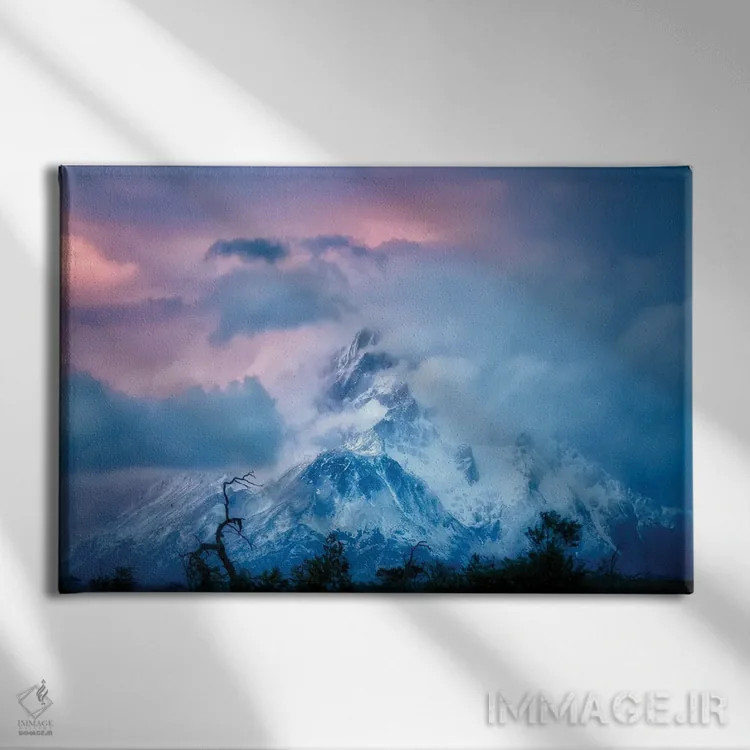 تابلو طلوع خورشید کوه ویِل اثر دنیس فراتس - نمای روبهرو روی دیوار