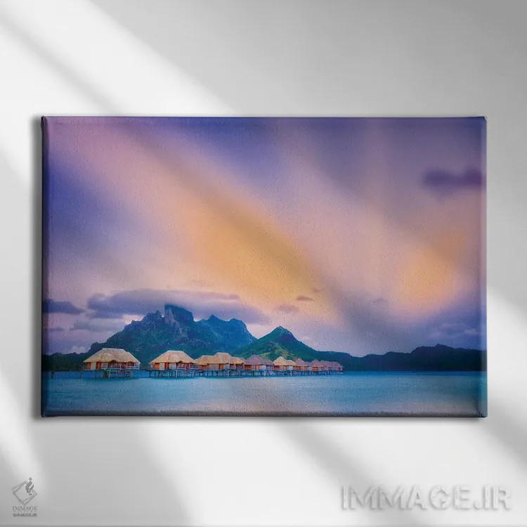 تابلو بورا بورا II اثر دنیس فراتس - نمای روبهرو روی دیوار