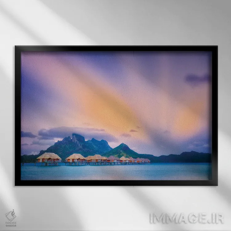 تابلو بورا بورا II اثر دنیس فراتس - نمای قابدار مشکی