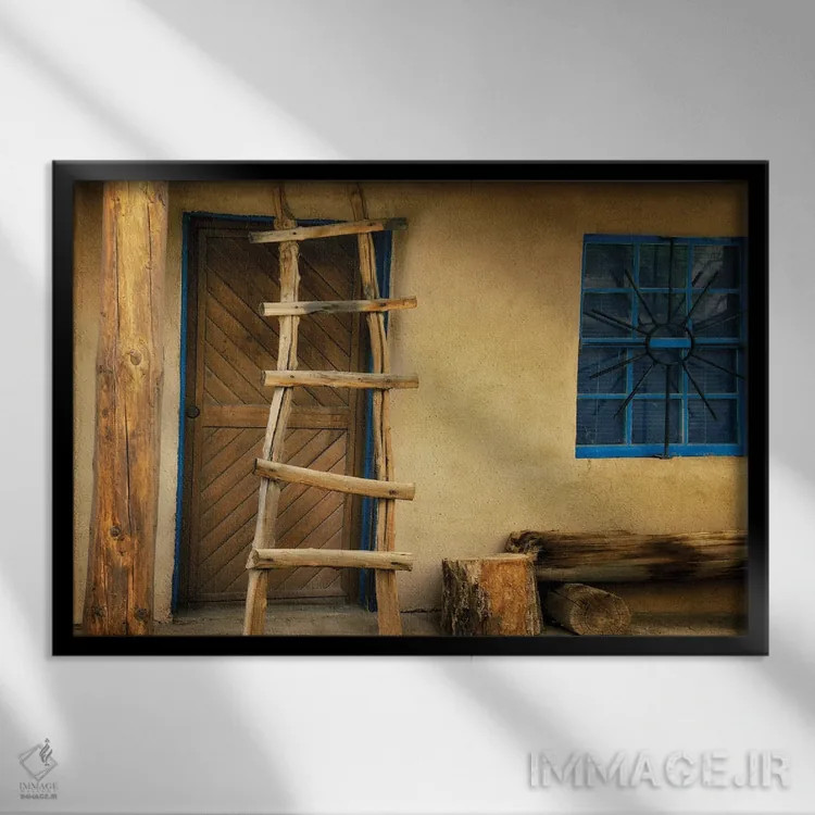 تابلو نردبان جنوبغربی اثر دنیس فراتس - نمای قابدار مشکی