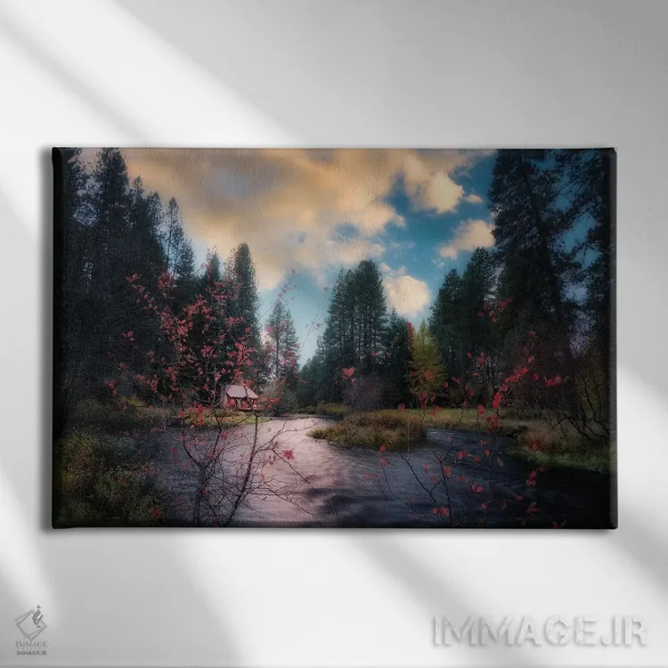 تابلو کلبهٔ متولیوس اثر دنیس فراتس - نمای روبهرو روی دیوار