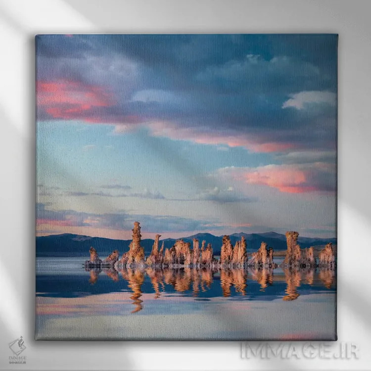 تابلو طلوع مونو III (دریاچه مونو) اثر دنیس فراتس - نمای روبهرو روی دیوار