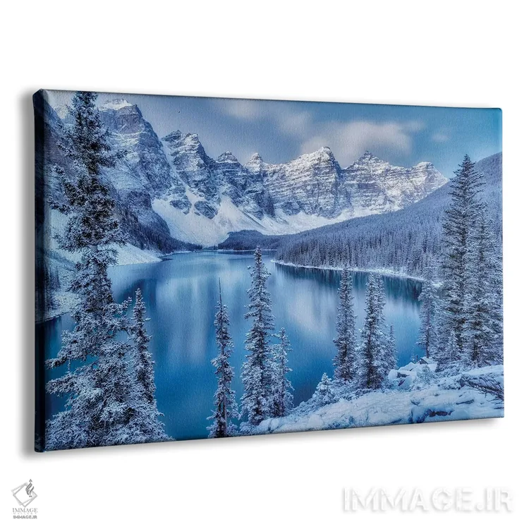 تابلو ساعت آبی دریاچه مورین (کانادا) اثر دنیس فراتس - نمای پرسپکتیو محصول