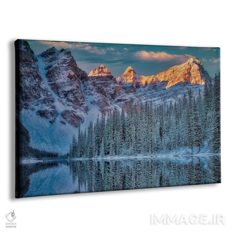 تابلو طلوع دریاچه مورین I (کانادا) اثر دنیس فراتس - نمای پرسپکتیو محصول