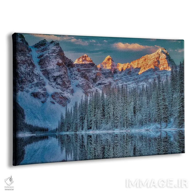 تابلو طلوع دریاچه مورین I (کانادا) اثر دنیس فراتس - نمای پرسپکتیو محصول