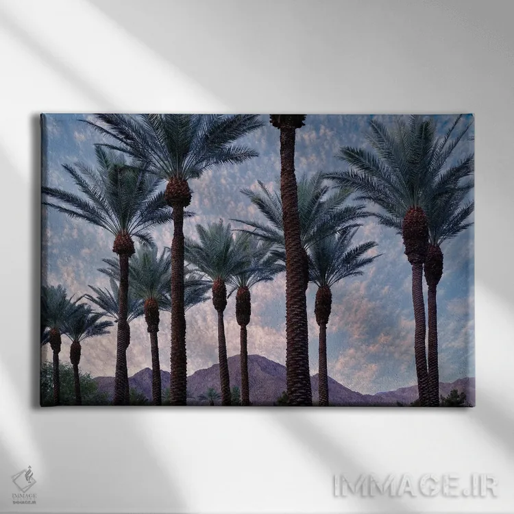 تابلو سر نخلها اثر دنیس فراتس - نمای روبهرو روی دیوار
