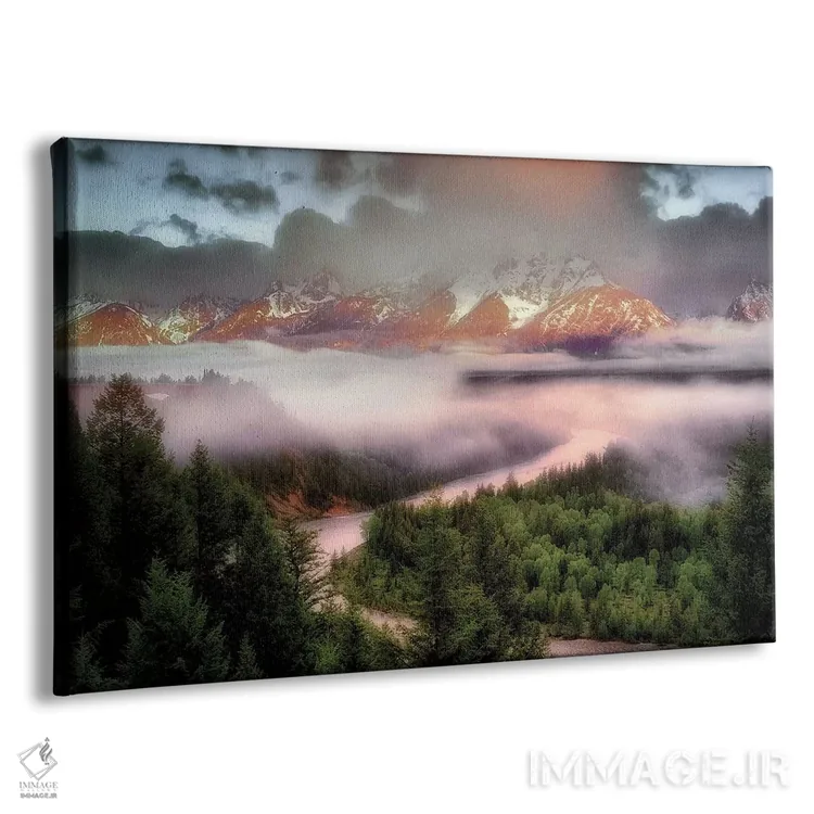 تابلو طلوع تتون (کوه) اثر دنیس فراتس - نمای پرسپکتیو محصول