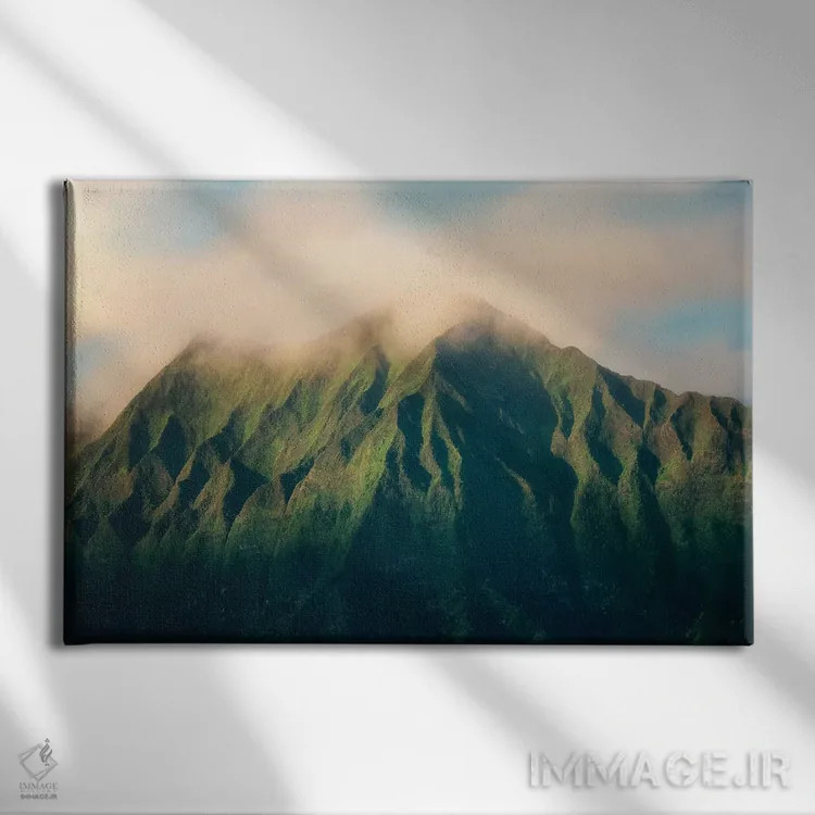 تابلو قلهٔ گرمسیری ۱ اثر دنیس فراتس - نمای روبهرو روی دیوار