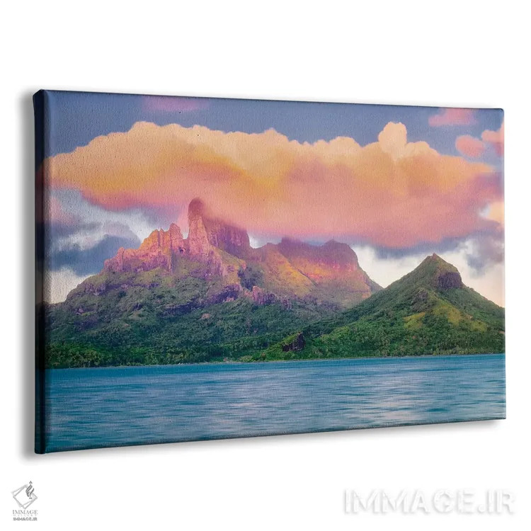 تابلو غروب بورا بورا (جزیره) اثر دنیس فراتس - نمای پرسپکتیو محصول