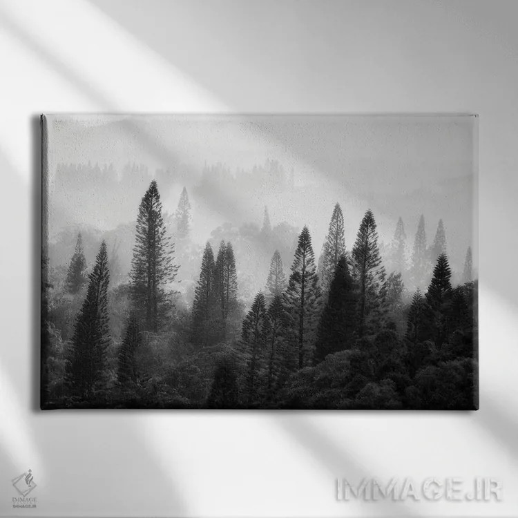 تابلو جنگل گرمسیری اثر دنیس فراتس - نمای روبهرو روی دیوار