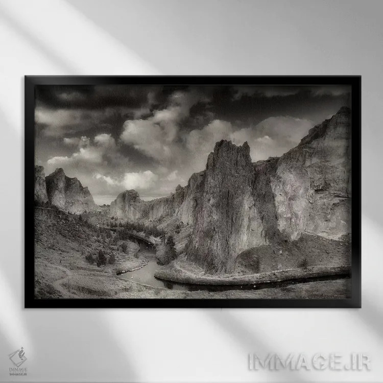 تابلو جوی دره ۱ اثر دنیس فراتس - نمای قابدار مشکی