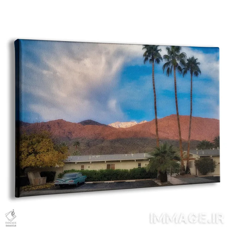 تابلو اقامتگاه رترو (سبک قدیمی) اثر دنیس فراتس - نمای پرسپکتیو محصول