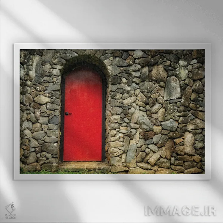 تابلو در قرمز اثر دنیس فراتس - نمای قابدار سفید