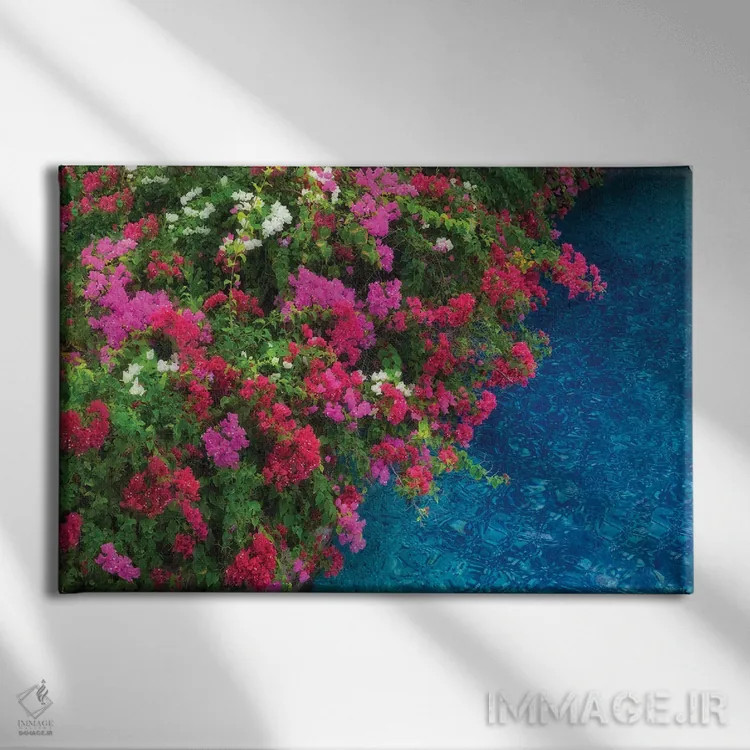 تابلو کنار استخر اثر دنیس فراتس - نمای روبهرو روی دیوار