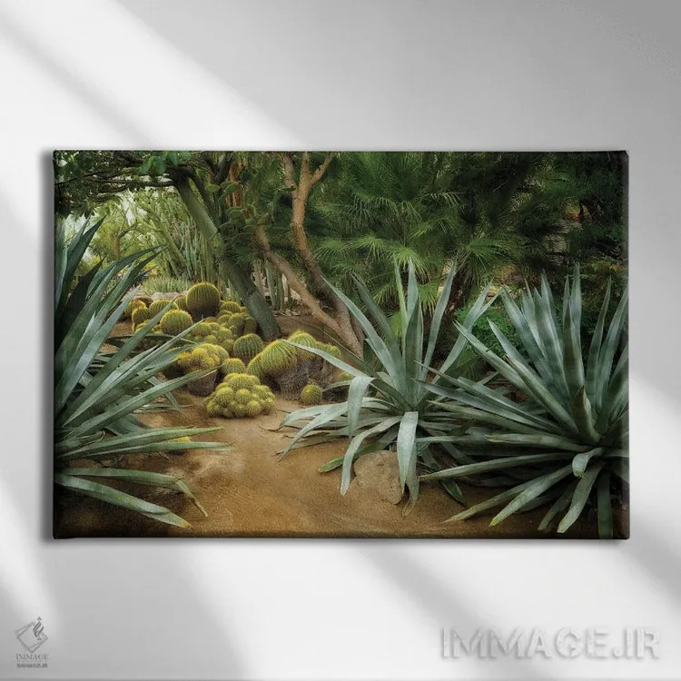 تابلو باغ کاکتوس II (Gaden = Garden, اصلاح شد) اثر دنیس فراتس - نمای روبهرو روی دیوار