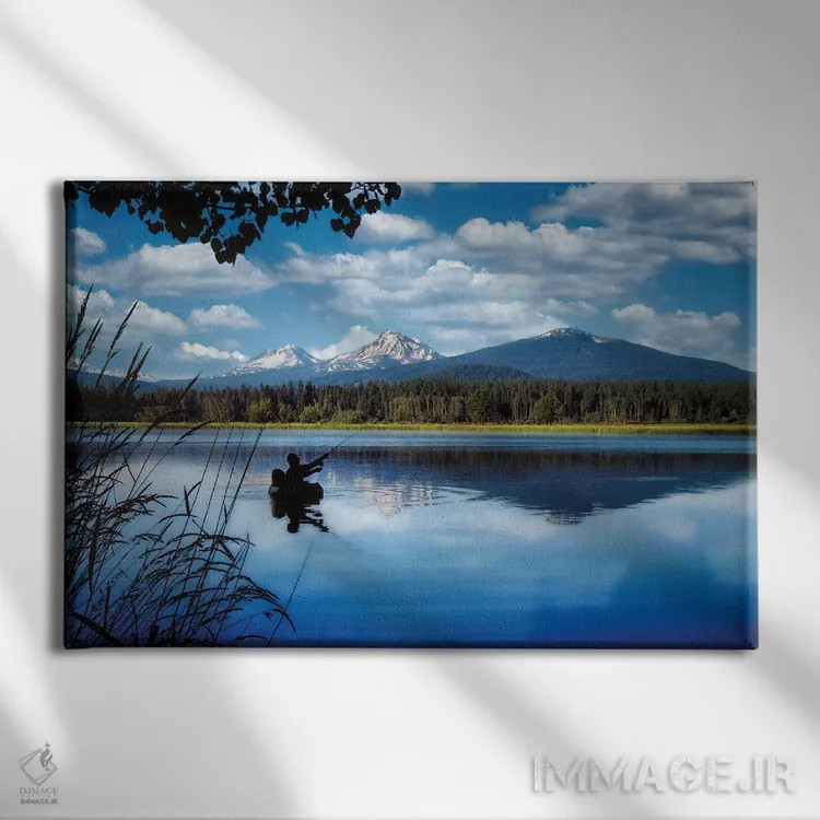 تابلو ماهیگیری آرام اثر دنیس فراتس - نمای روبهرو روی دیوار