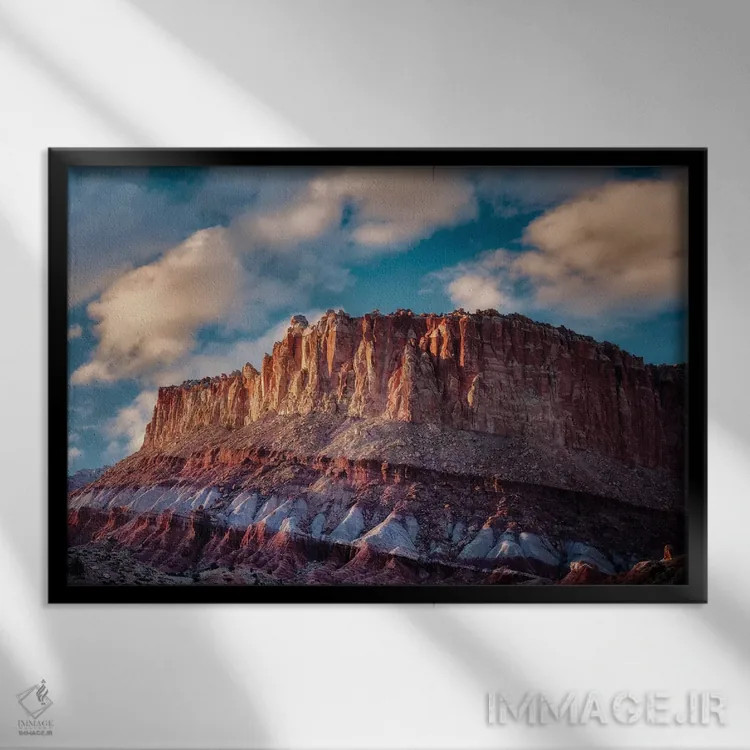 تابلو ساختار رنگارنگ اثر دنیس فراتس - نمای قابدار مشکی