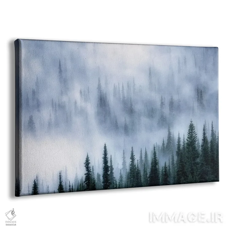 تابلو جنگل مهآلود اثر دنیس فراتس - نمای پرسپکتیو محصول