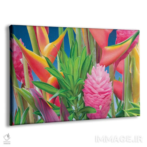 تابلو آرایش گلهای گرمسیری اثر دنیس فراتس - نمای پرسپکتیو محصول