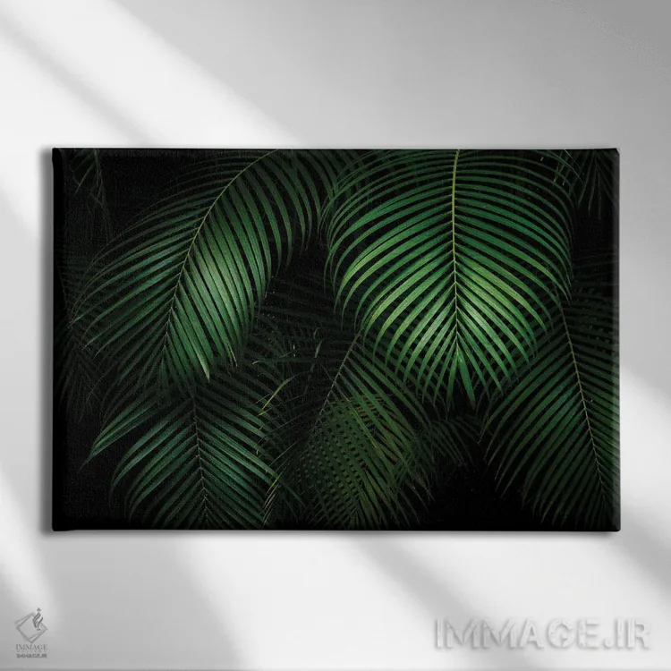 تابلو برگهای نخل اثر دنیس فراتس - نمای روبهرو روی دیوار