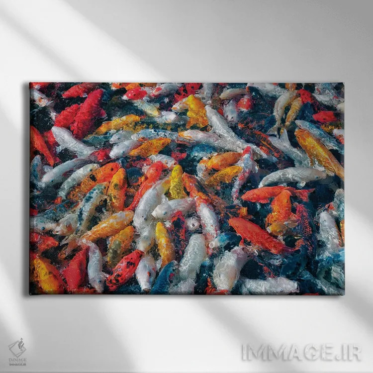 تابلو هیجان کوی (ماهی) اثر دنیس فراتس - نمای روبهرو روی دیوار