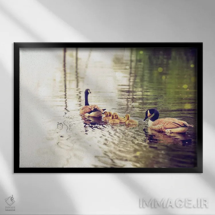 تابلو خانواده اثر دبرا اوبرتانک - نمای قابدار مشکی