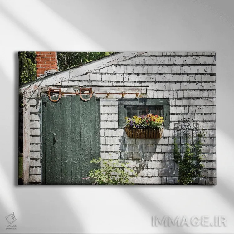 تابلو سایبان گلدانکاری اثر دبرا اوبرتانک - نمای روبهرو روی دیوار