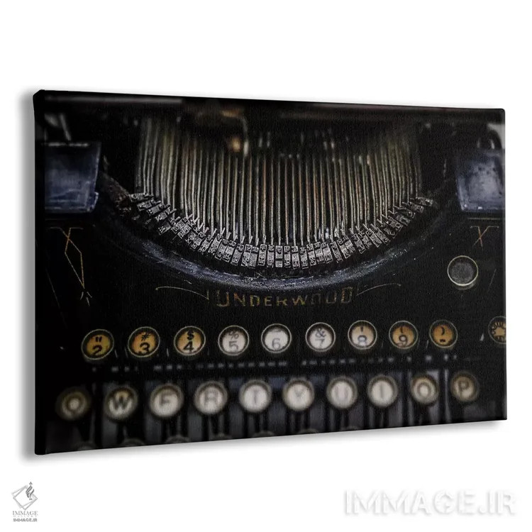 تابلو ماشین تحریر قدیمی اثر دبرا اوبرتانک - نمای پرسپکتیو محصول