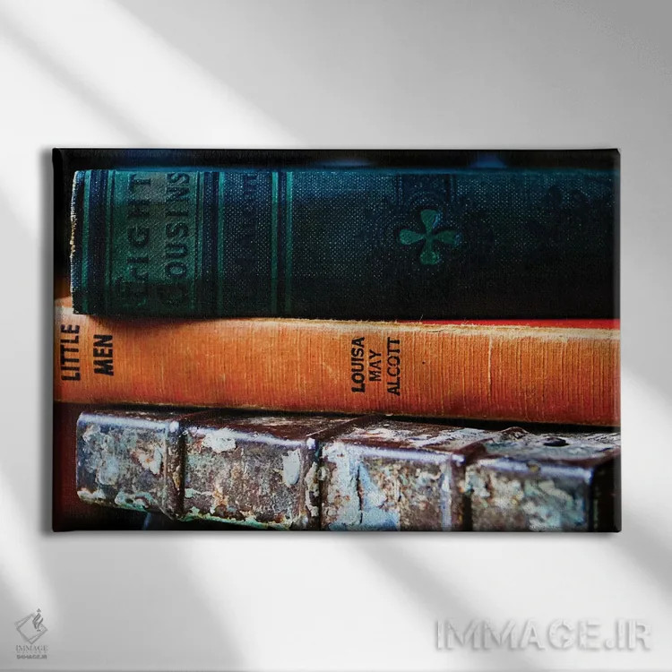تابلو کتابهای قدیمی اثر دبرا اوبرتانک - نمای روبهرو روی دیوار