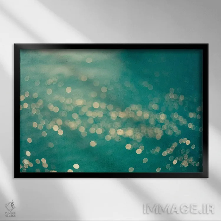 تابلو دریای درخشان اثر دبرا اوبرتانک - نمای قابدار مشکی