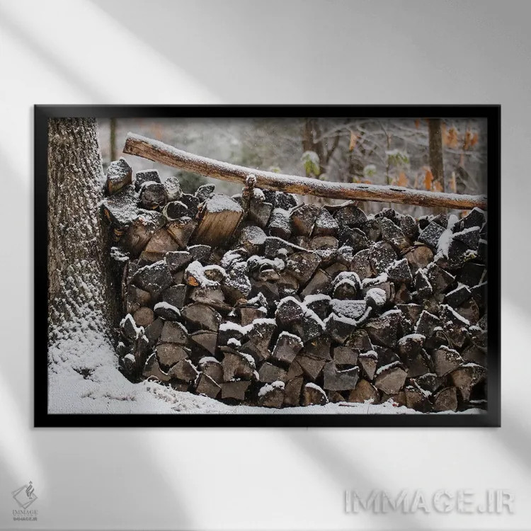 تابلو کُپه چوب اثر دبرا اوبرتانک - نمای قابدار مشکی