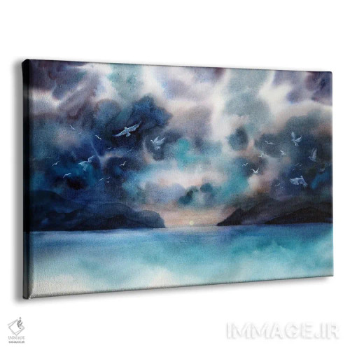 تابلو پرندگان اثر دلنارا ال - نمای پرسپکتیو محصول