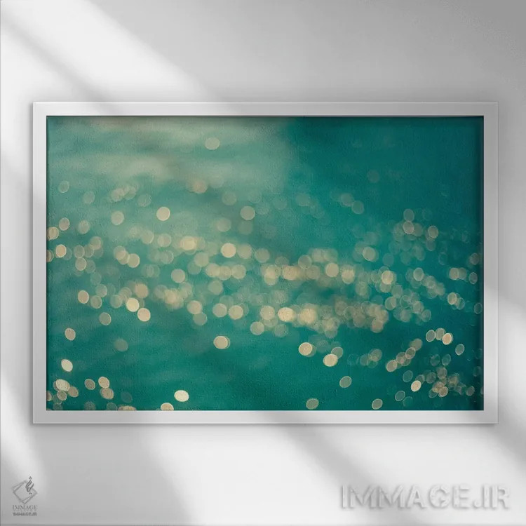 تابلو دریای درخشان اثر دبرا اوبرتانک - نمای قابدار سفید