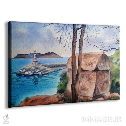 تابلو مقبرهٔ لیکیایی (تمدن لیکیه، ترکیه) اثر دلنارا ال - نمای پرسپکتیو محصول