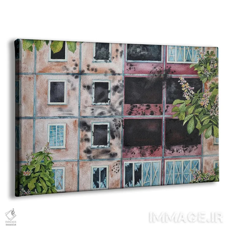 تابلو بهار ۲۰۲۲. گلدهی شاهبلوط در کیف (اوکراین) اثر دلنارا ال - نمای پرسپکتیو محصول