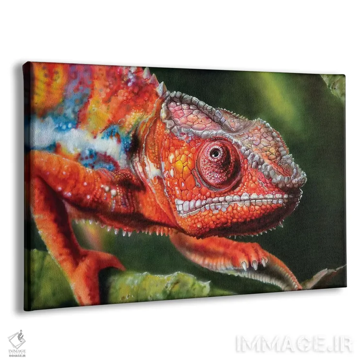 تابلو آفتابپرست قرمز اثر درک تورکوت - نمای پرسپکتیو محصول