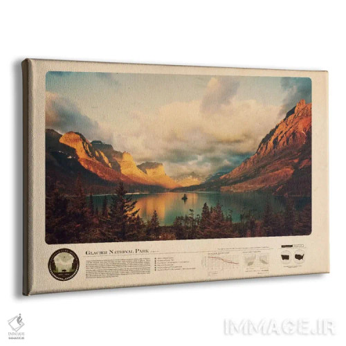 تابلو پارک ملی یخچالهای طبیعی (آمریکا) اثر طراحی ۲۰۴۶ - نمای پرسپکتیو محصول