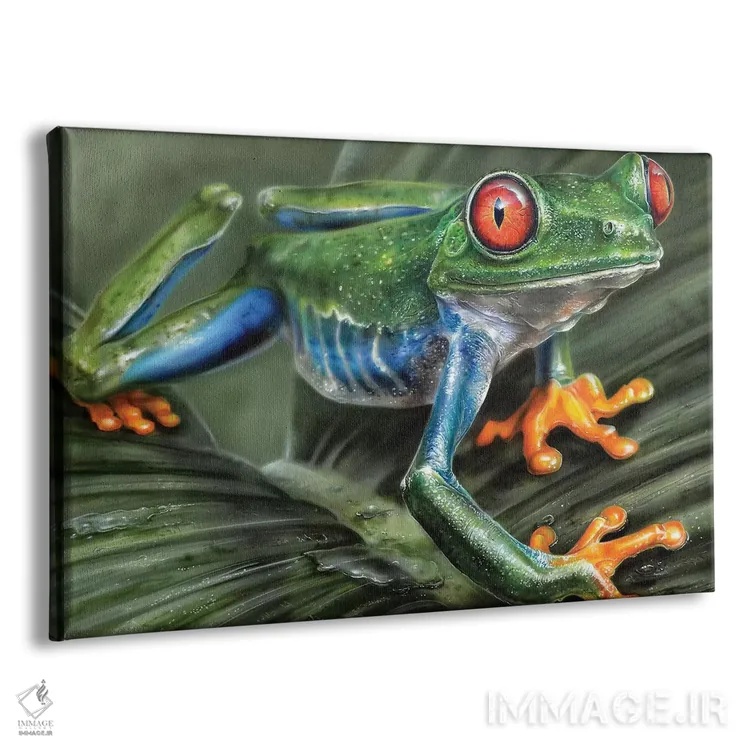 تابلو قورباغه درختی I اثر درک تورکوت - نمای پرسپکتیو محصول
