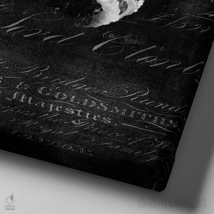 تابلو جواهرات اعلیحضرت I اثر دبورا دوولیه - نمای نزدیک بافت بوم