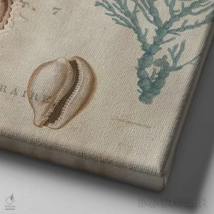 تابلو دریا II (فرانسوی) اثر دبورا دوولیه - نمای نزدیک بافت بوم