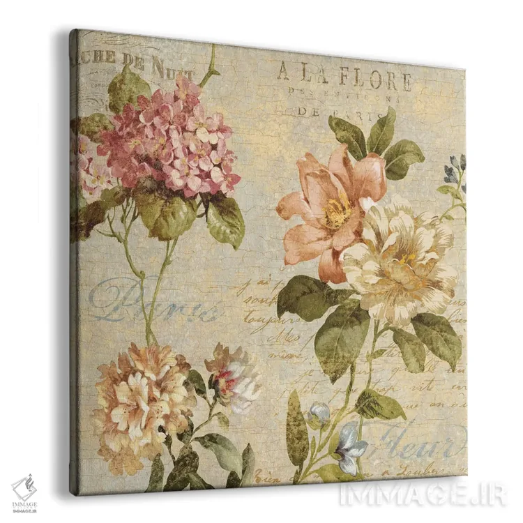 تابلو گل پاریس I (فرانسوی) اثر دبورا دوولیه - نمای پرسپکتیو محصول