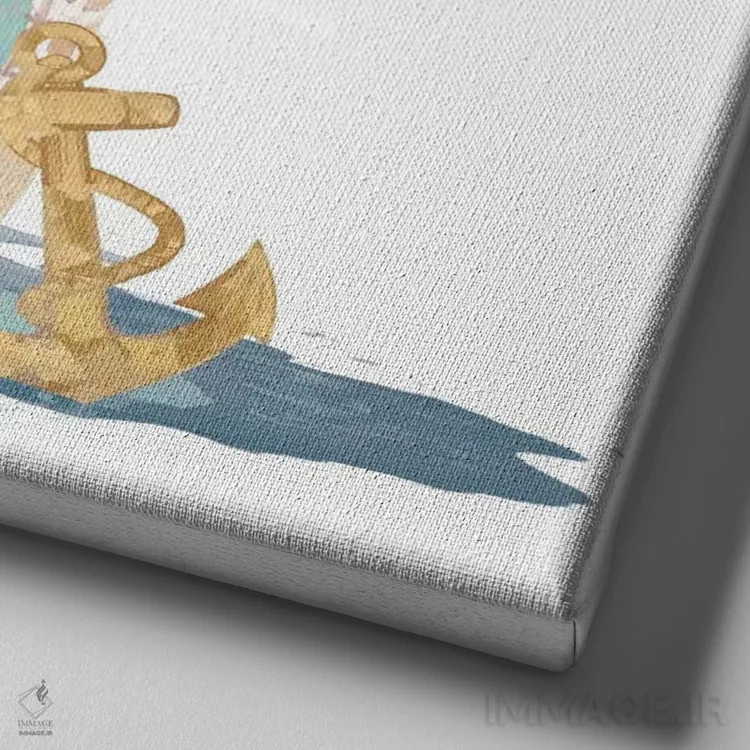 تابلو انداختن لنگر اثر فایو بای فایو کالکتیو - نمای نزدیک بافت بوم