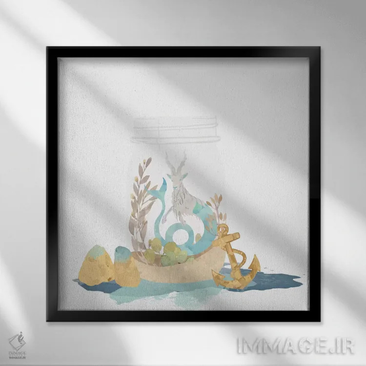 تابلو انداختن لنگر اثر فایو بای فایو کالکتیو - نمای قابدار مشکی