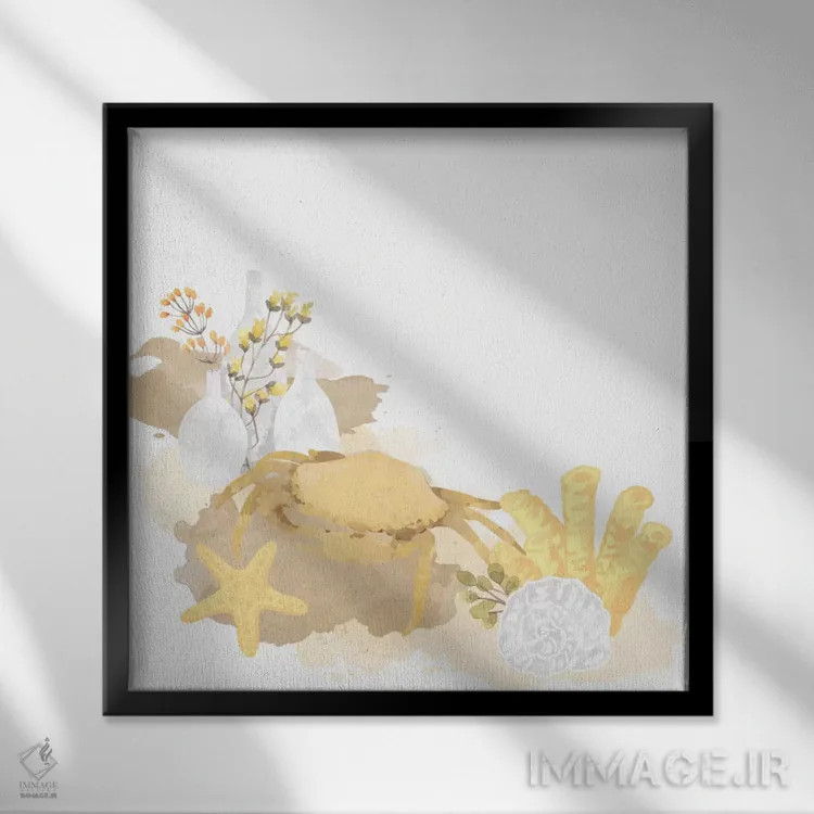 تابلو بازی با شن اثر فایو بای فایو کالکتیو - نمای قابدار مشکی