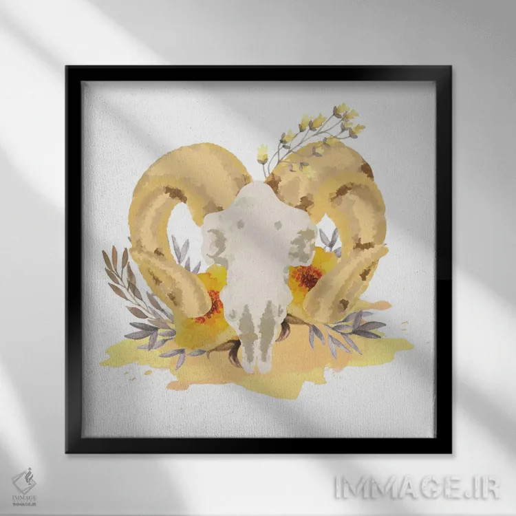 تابلو آرام بخواب اثر فایو بای فایو کالکتیو - نمای قابدار مشکی